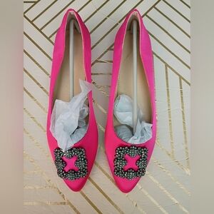 Elegant Pink Embellished Women's Shoes